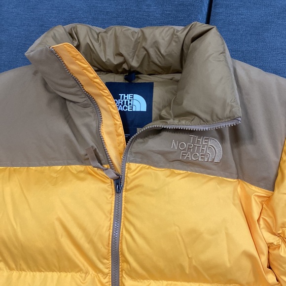 NWT North Face Puffer JacketEco Nuptse LE Mens Large Summit Gold Brown - Picture 4 of 9